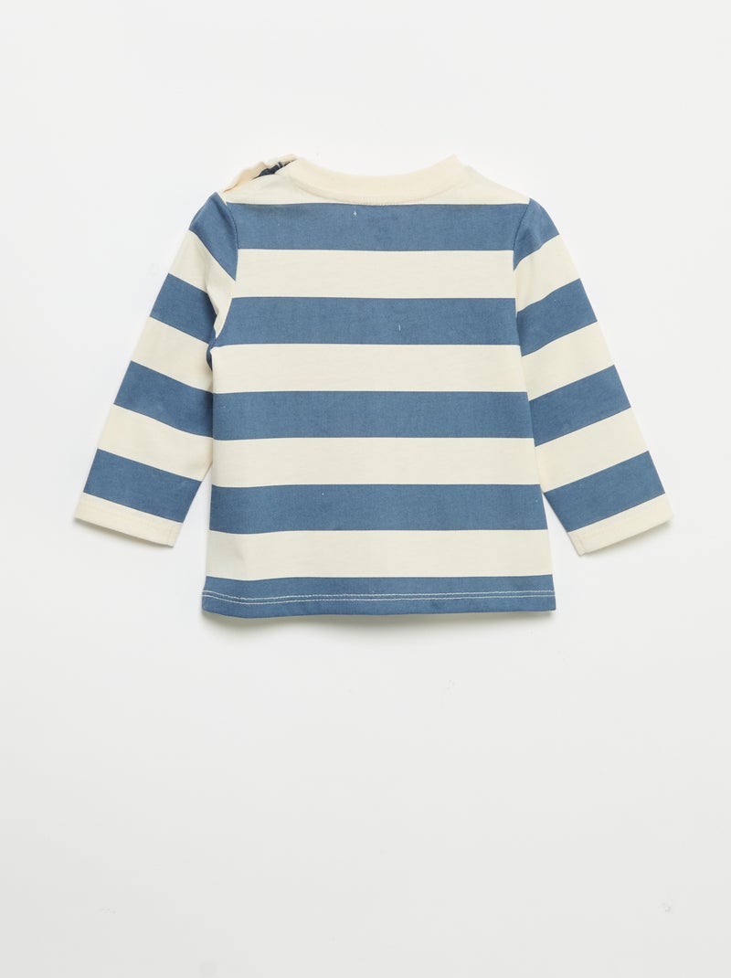 Set di 2 T-shirt a maniche lunghe Blu - Kiabi