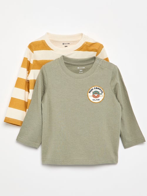 Set di 2 T-shirt a maniche lunghe - Kiabi