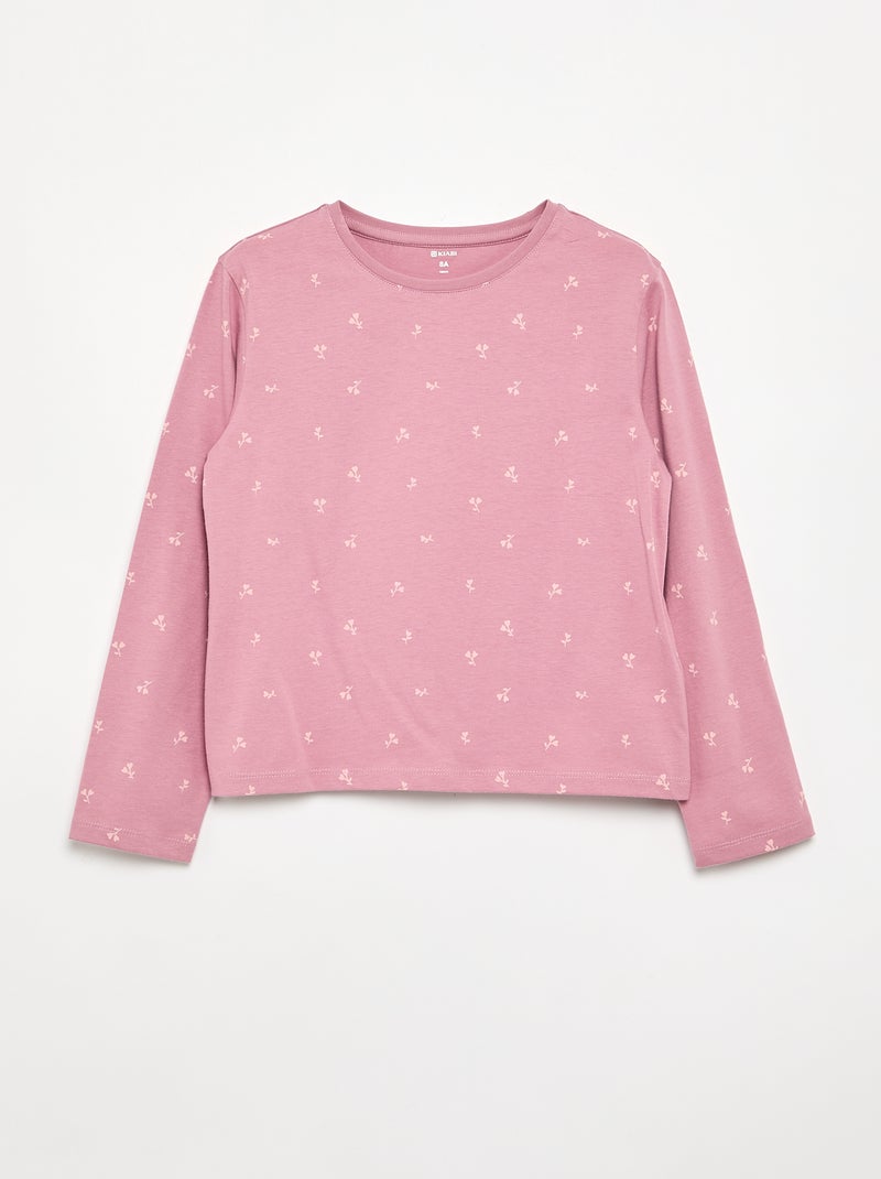 Set di 2 T-shirt a maniche lunghe Rosa - Kiabi