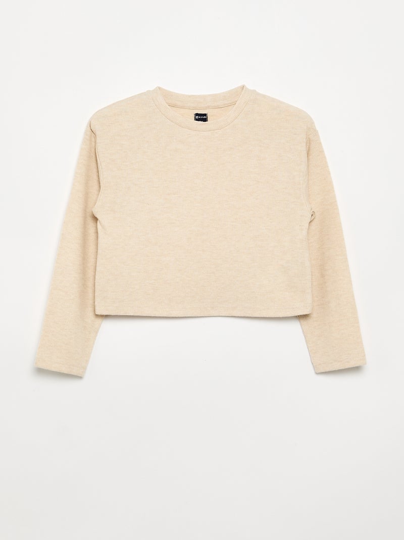 Set di 2 T-shirt in morbida maglia Beige - Kiabi