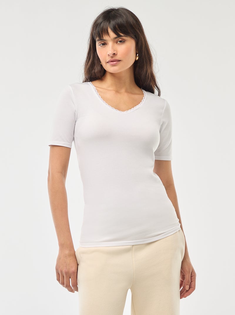 Set di 2 T-shirt intime BIANCO - Kiabi