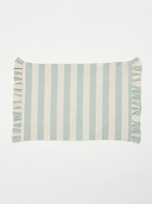 Set di 2 tovagliette (32x45 cm) con bordo a volant - Kiabi
