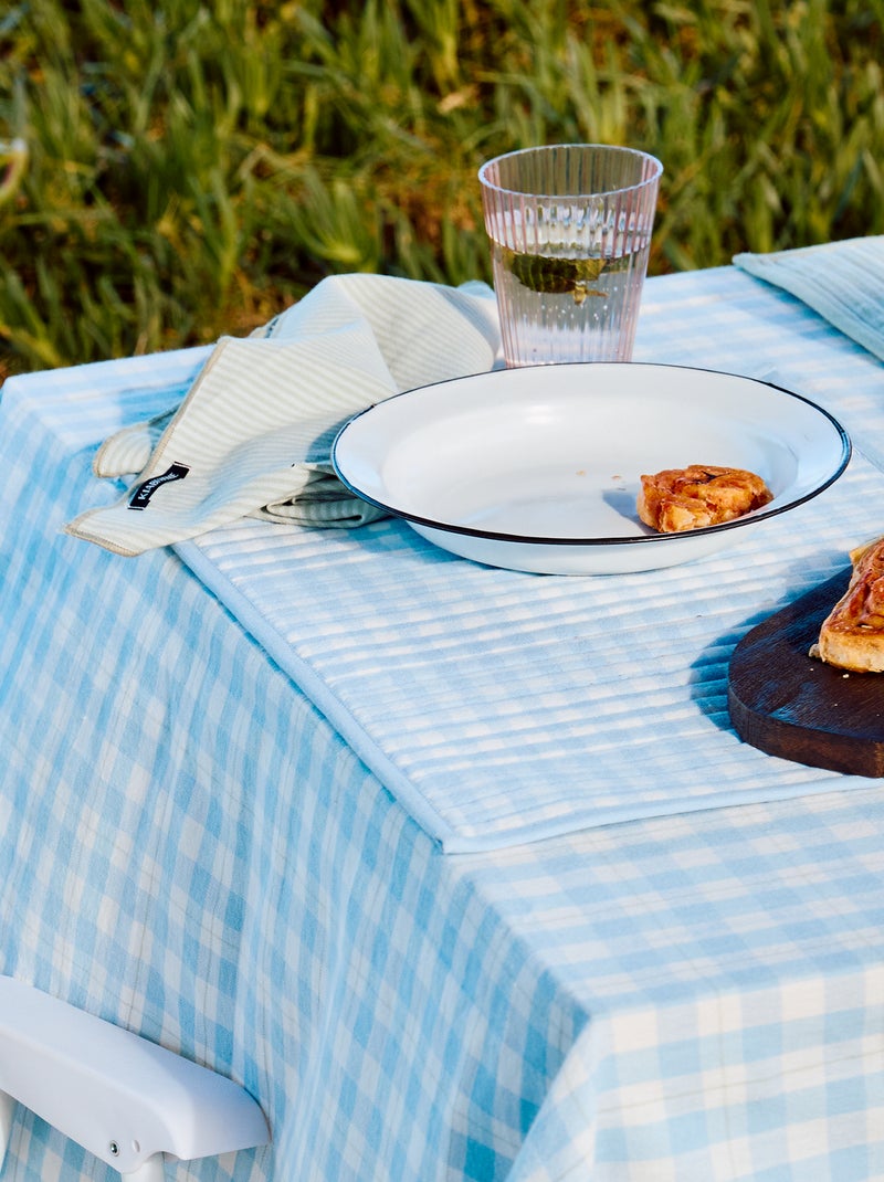 Set di 2 tovagliette all'americana a quadri Blu - Kiabi