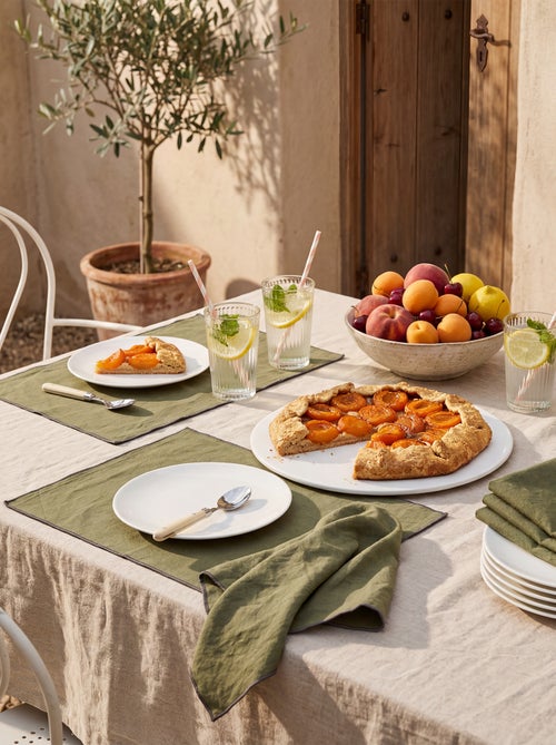 Set di 2 tovagliette/tovaglioli tinta unita 2 in 1 32 x 40 cm - Kiabi Home - Kiabi