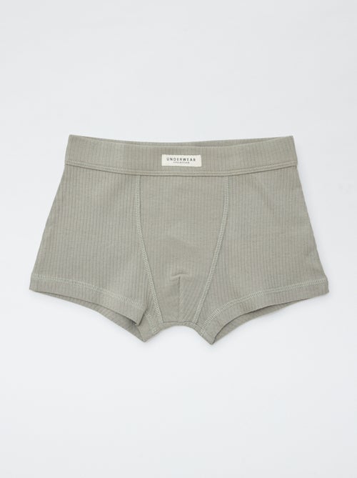 Set di 3 boxer in maglia a coste - Kiabi