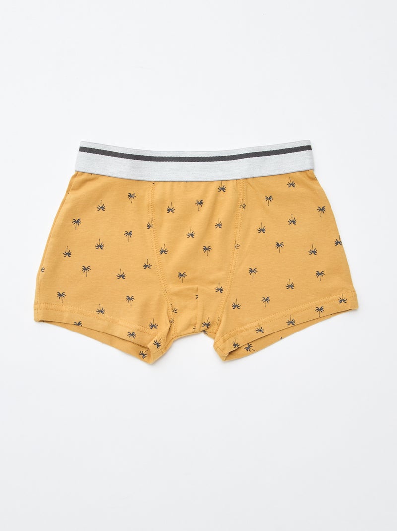Set di 3 boxer stretch Giallo - Kiabi