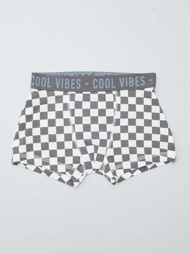 Set di 3 boxer stretch MARRONE - Kiabi