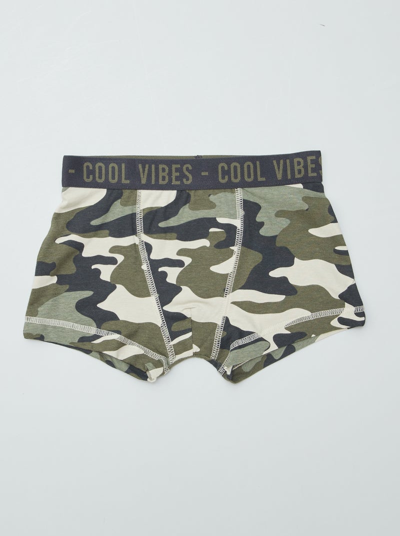 Set di 3 boxer stretch MARRONE - Kiabi