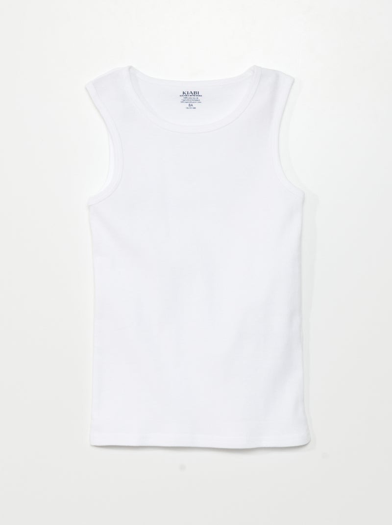 Set di 3 canotte Bianco/grigio - Kiabi