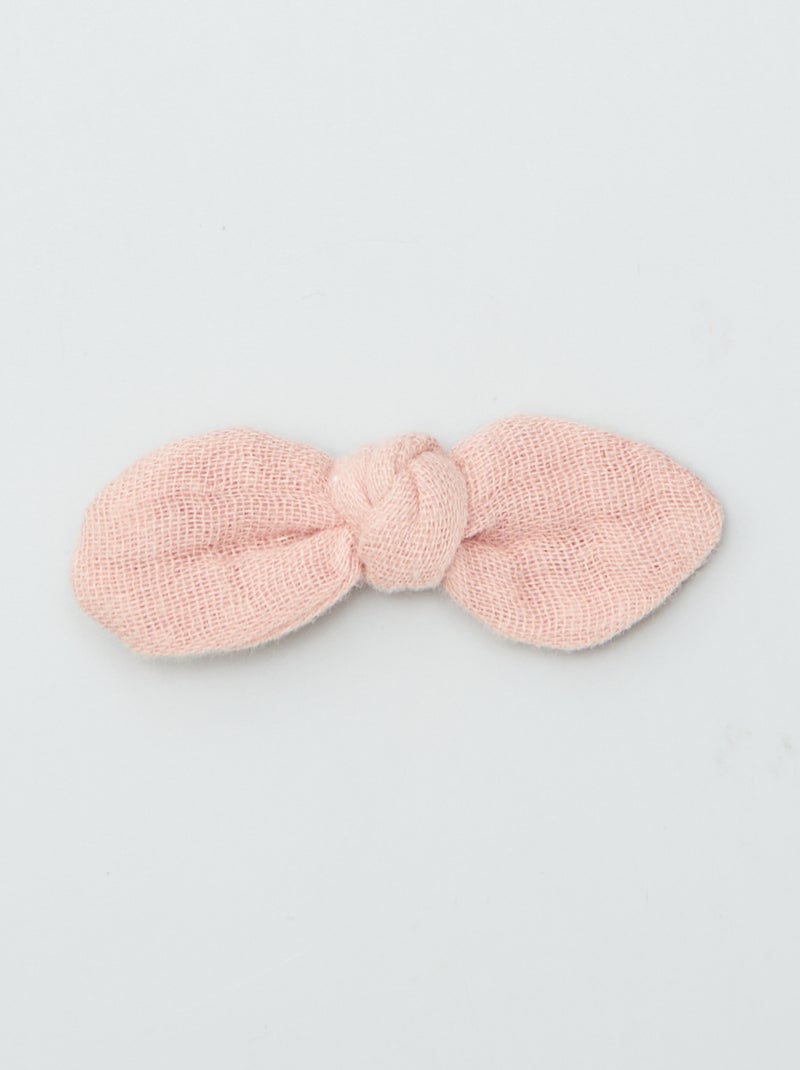 Set di 3 fermagli per capelli con fiocco ROSA - Kiabi