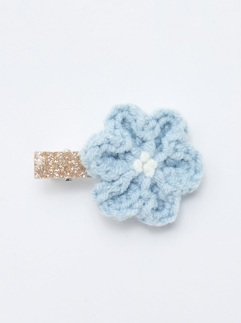 Set di 3 mollette a coccodrillo in macramè Blu - Kiabi