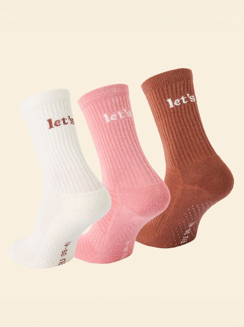 Set di 3 paia di calzini antiscivolo - Kiabi