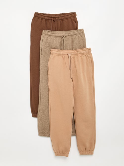 Set di 3 pantaloni da jogging a tinta unita - Kiabi Set di 3 pantaloni da jogging a tinta unita - Kiabi