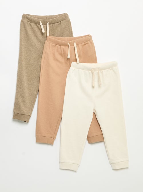 Set di 3 pantaloni da jogging in felpa French Terry - Kiabi Set di 3 pantaloni da jogging in felpa French Terry - Kiabi