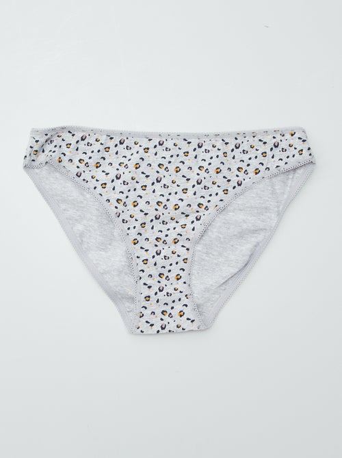 Set di 3 slip in cotone - Kiabi