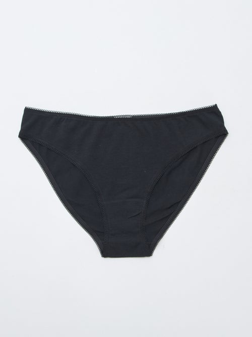 Set di 3 slip in cotone - Kiabi