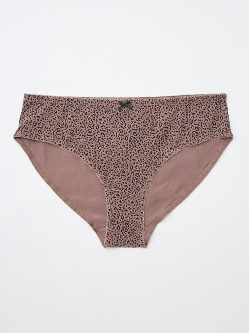 Set di 3 slip in cotone stretch - Kiabi