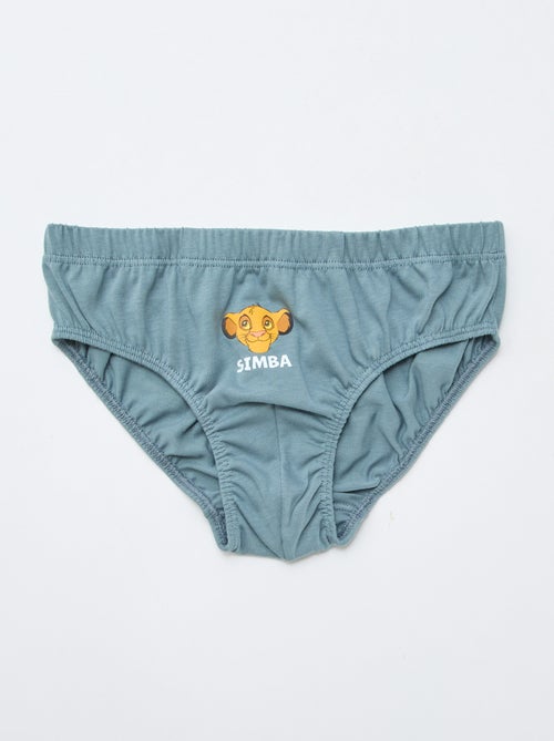 Set di 3 slip 'Simba' in cotone - Kiabi