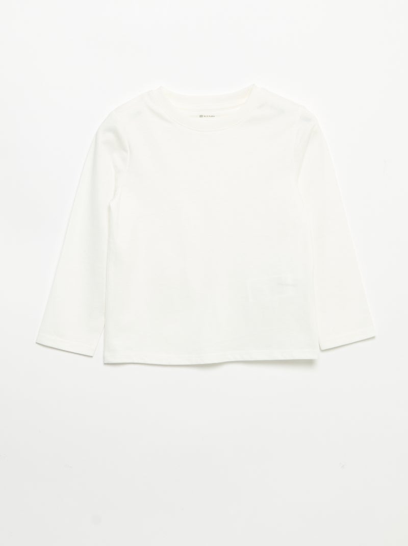 Set di 3 t-shirt a maniche lunghe Beige - Kiabi
