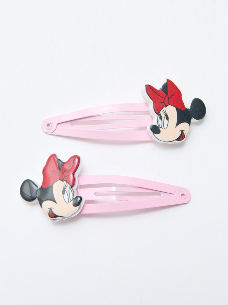 Set di 4 mollette + 2 elastici 'Minnie' Rosa - Kiabi
