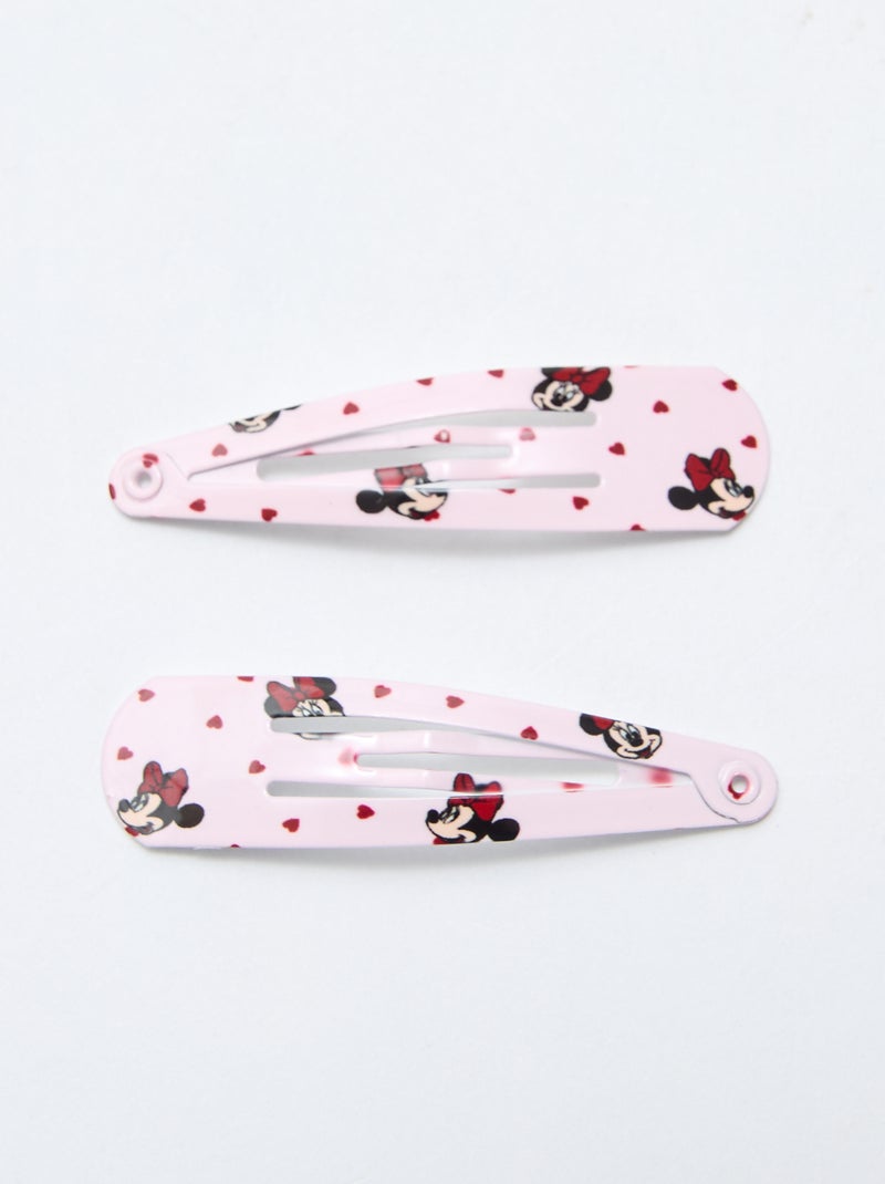 Set di 4 mollette + 2 elastici 'Minnie' Rosa - Kiabi