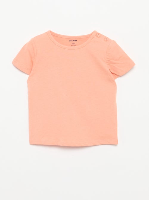 Set di 4 T-shirt a tinta unita - Kiabi