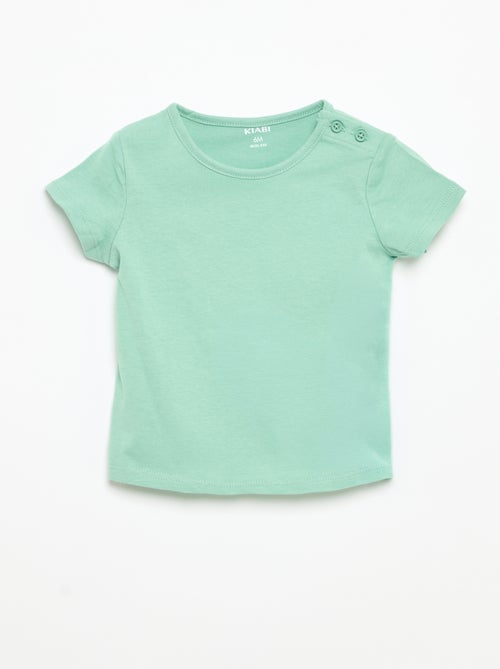 Set di 4 T-shirt a tinta unita - Kiabi