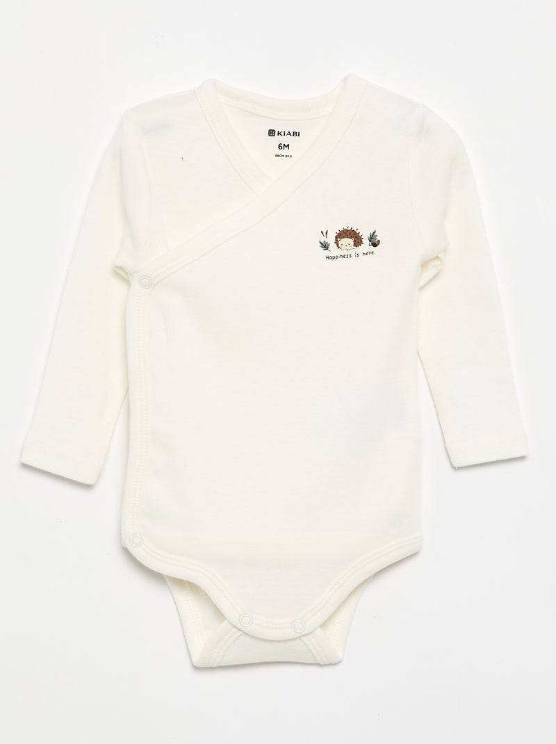 Set di 5 body stampati in cotone Blu - Kiabi