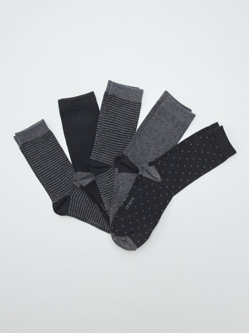 Set di 5 paia di calzini fantasia - Kiabi