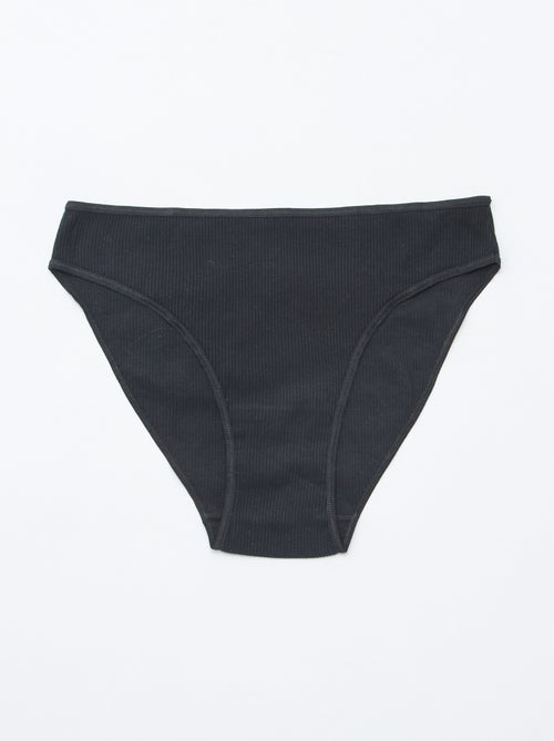 Set di 5 slip a costine - Kiabi