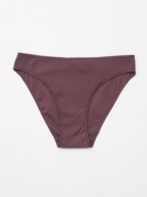 Set di 5 slip a costine - Kiabi