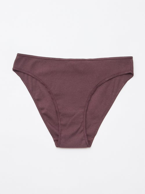 Set di 5 slip a costine - Kiabi