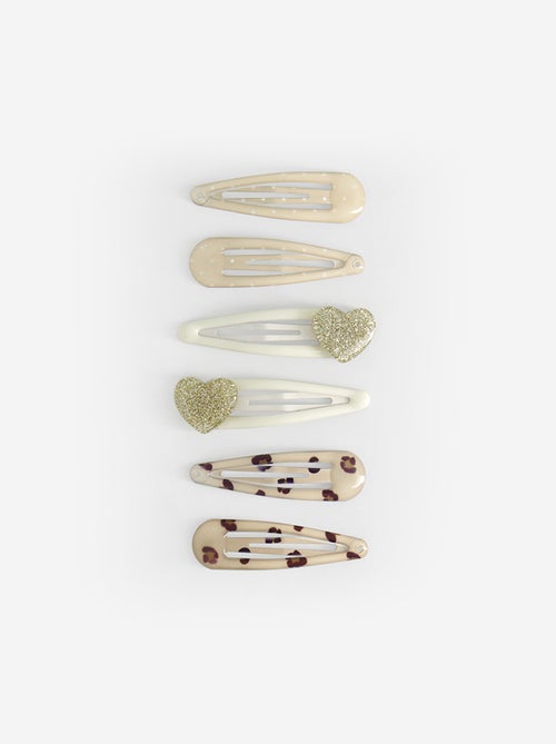 Set di 6 fermagli clic clac - Kiabi