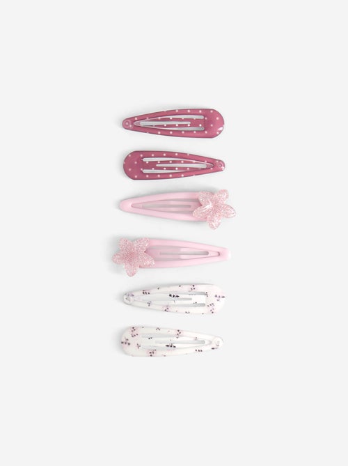 Set di 6 fermagli clic clac - Kiabi