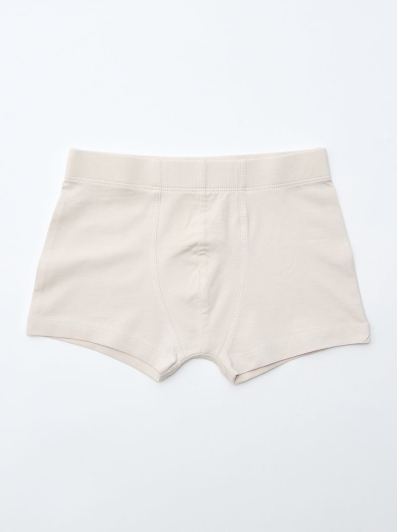 Set di 7 boxer in cotone Beige - Kiabi