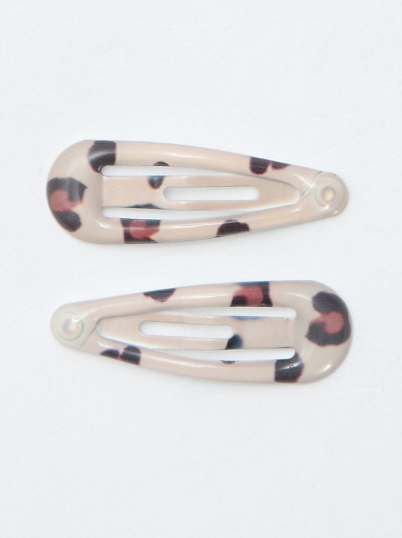 Set di 8 mini mollettine clic-clac Marrone - Kiabi