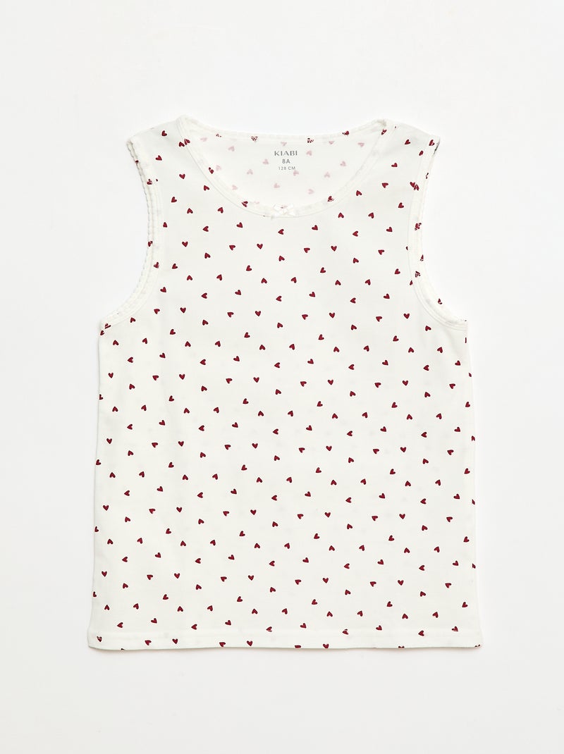 Set di canotte con spalline larghe Bianco - Kiabi
