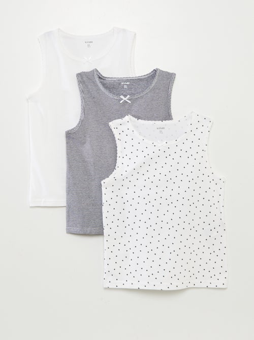 Set di canotte con spalline larghe - Kiabi