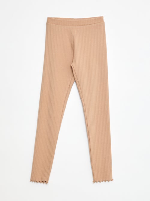 Set di leggings a coste 1 stampato e 1 tinta unita - 2 pezzi - Kiabi Set di leggings a coste 1 stampato e 1 tinta unita - 2 pezzi - Kiabi