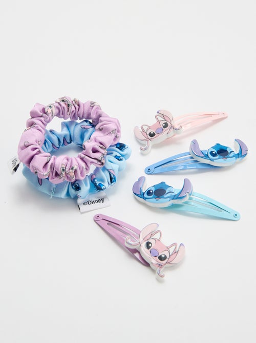 Set di mollette a scatto e scrunchie 'Stitch' - Kiabi