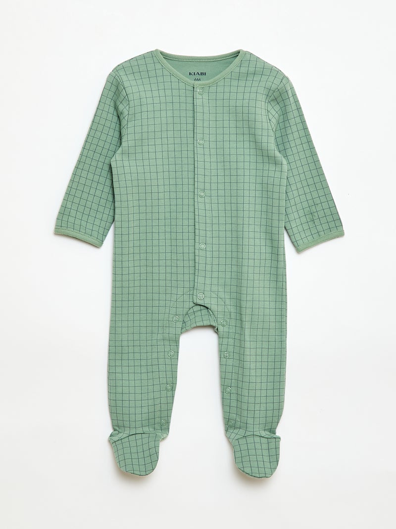Set di pigiami tutine con piedini Verde - Kiabi