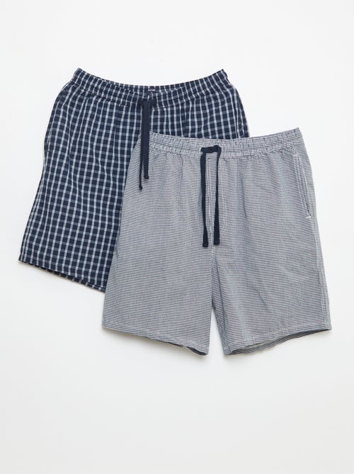 Set di shorts da notte con tasche - 2 pezzi - Kiabi