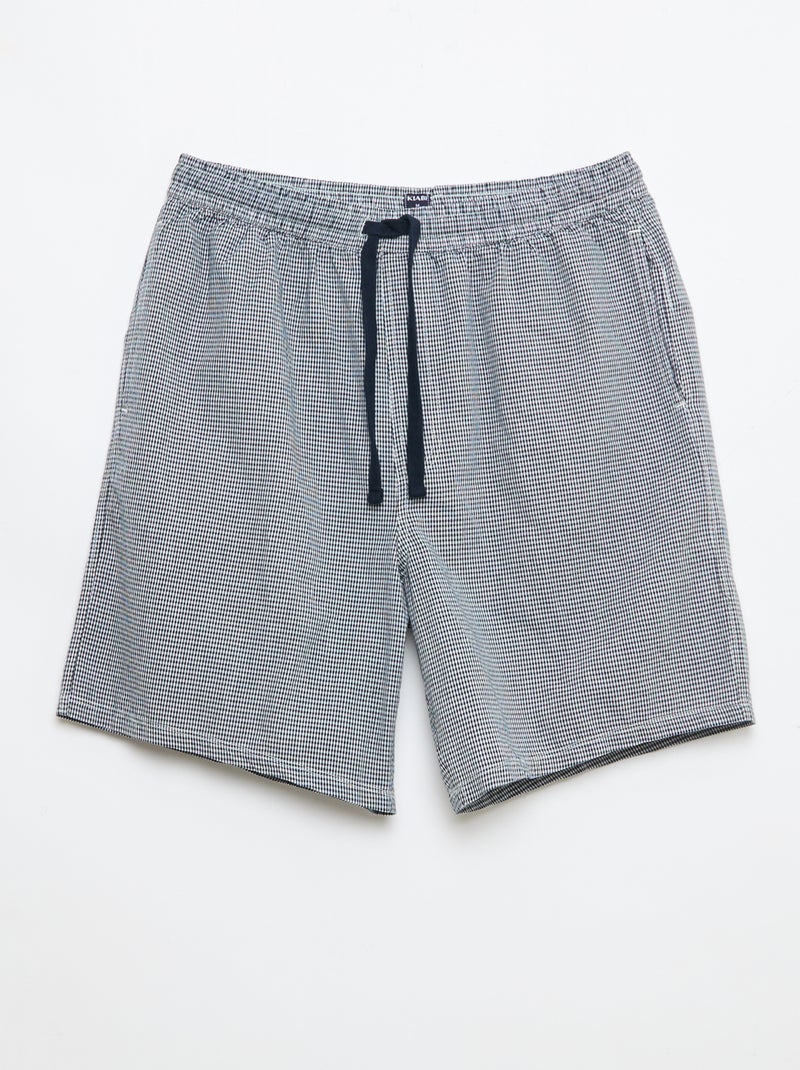 Set di shorts da notte con tasche - 2 pezzi Blu - Kiabi
