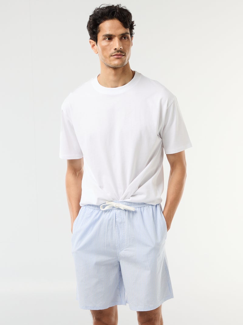 Set di shorts da notte con tasche - 2 pezzi Grigio - Kiabi