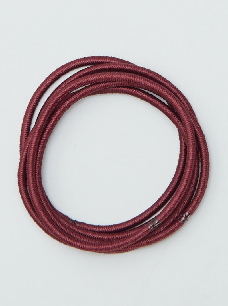 Set mit 20 dünnen Haargummis Rosa - Kiabi