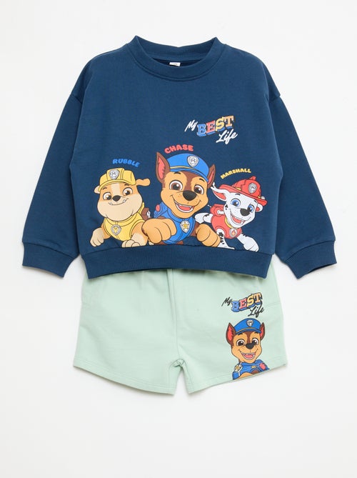 Set mit 'Pat' Patrouille'-Print: Oberteil und Bermuda aus Baumwolle - Kiabi