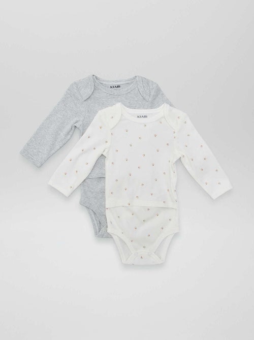 Set of 2 Bodysuits - Easy-Wear Collection - Kiabi