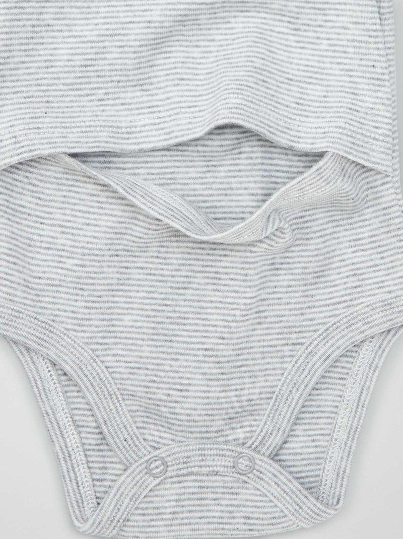 Set of 2 Bodysuits - Easy-Wear Collection BEIG NOUGA - Kiabi