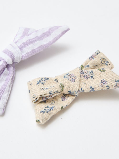 Set of 2 Bow Alligator Clips - Kiabi