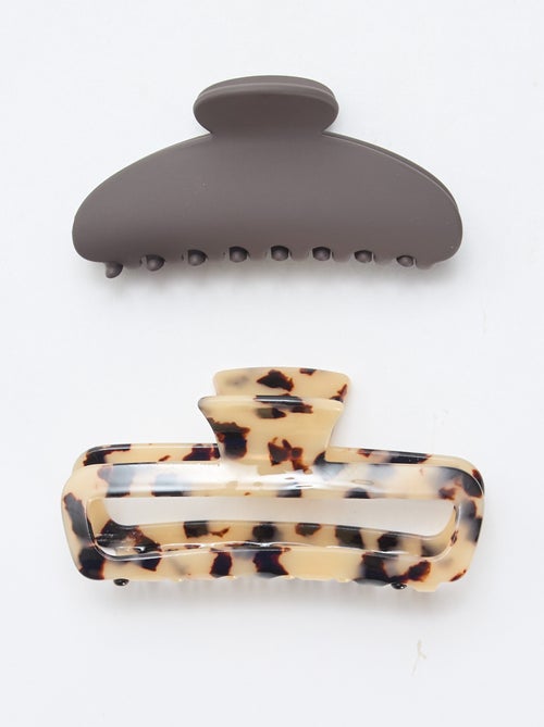 Set of 2 claw clips - Kiabi